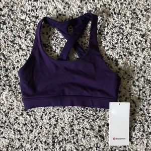 Purple Lululemon Time To Sweat Bra